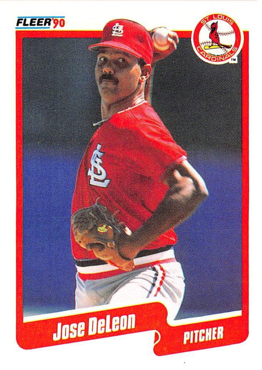 1990 Fleer #248 Jose DeLeon VG St. Louis Cardinals 