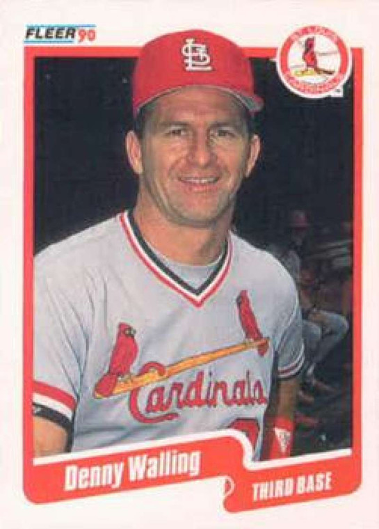 1990 Fleer #263 Denny Walling VG St. Louis Cardinals 