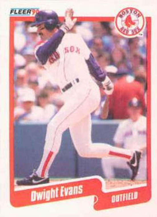 1990 Fleer #274 Dwight Evans VG Boston Red Sox 