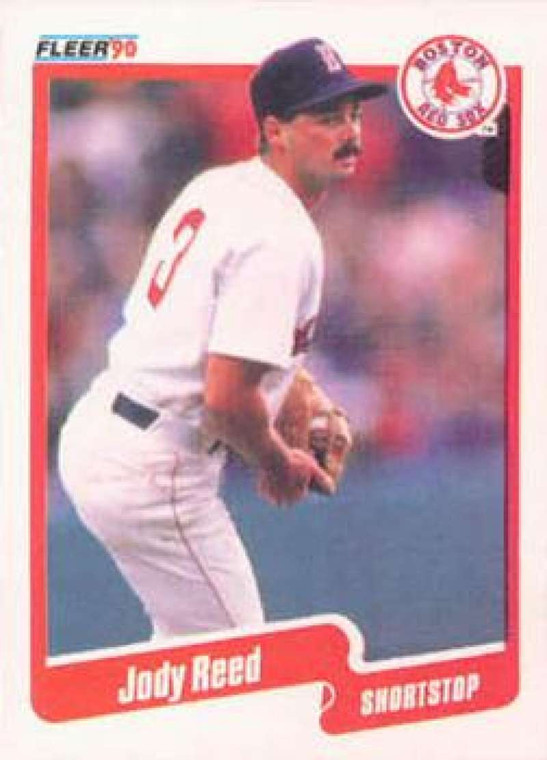 1990 Fleer #284 Jody Reed VG Boston Red Sox 