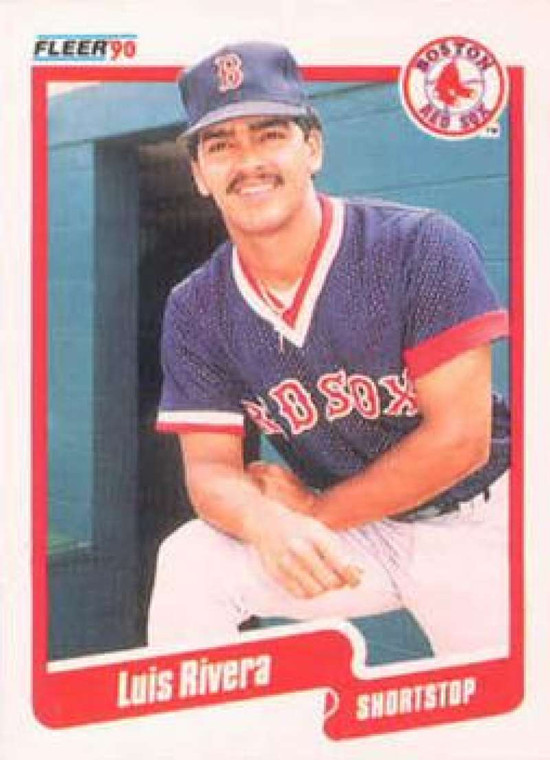 1990 Fleer #285 Luis Rivera VG Boston Red Sox 