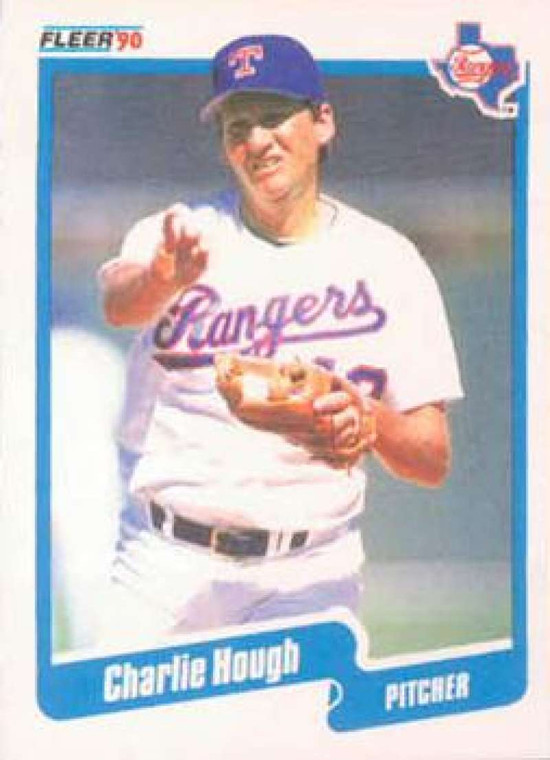 1990 Fleer #300 Charlie Hough VG Texas Rangers 