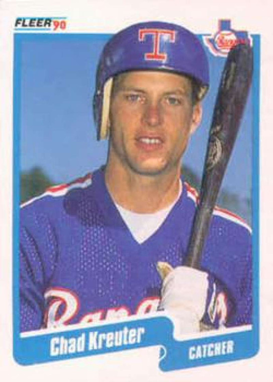 1990 Fleer #303 Chad Kreuter VG Texas Rangers 