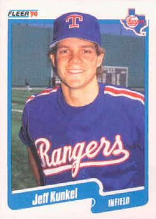 1990 Fleer #304 Jeff Kunkel VG Texas Rangers 