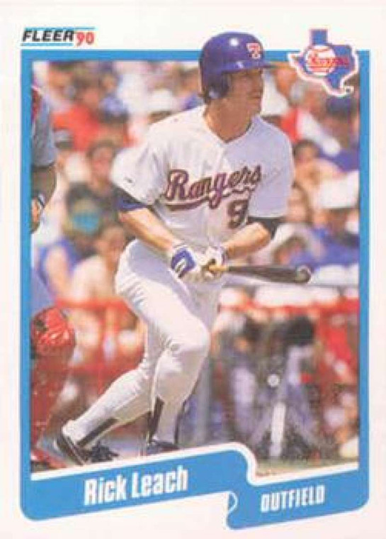 1990 Fleer #305 Rick Leach VG Texas Rangers 