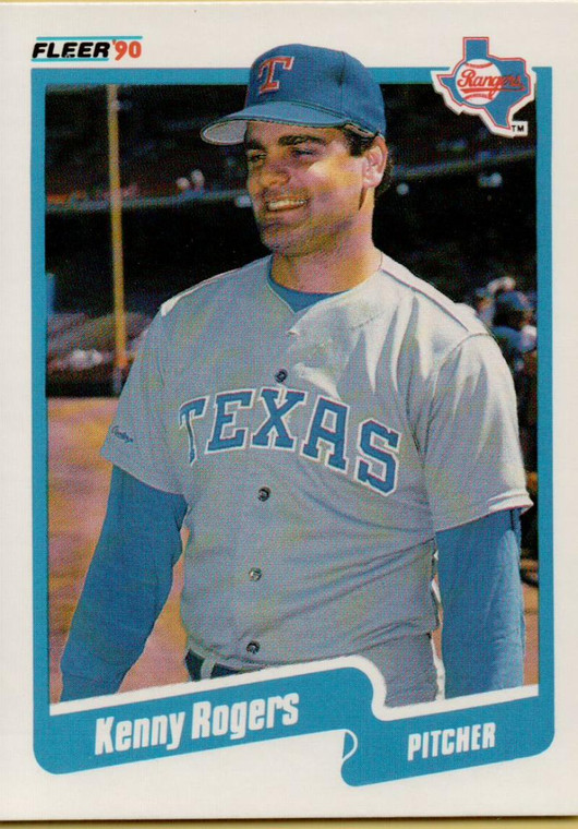 1990 Fleer #311 Kenny Rogers VG Texas Rangers 