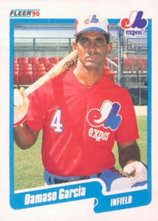 1990 Fleer #346 Damaso Garcia VG Montreal Expos 