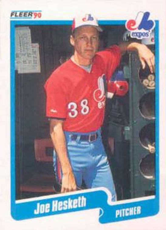 1990 Fleer #349 Joe Hesketh VG Montreal Expos 