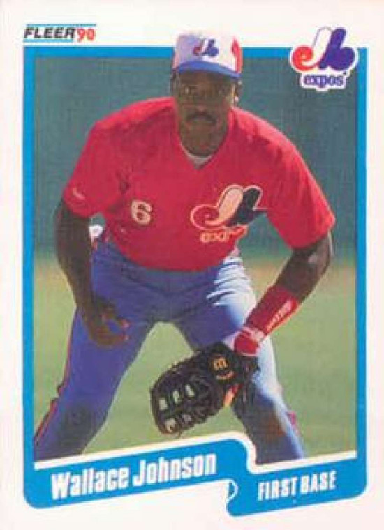 1990 Fleer #351 Wallace Johnson VG Montreal Expos 