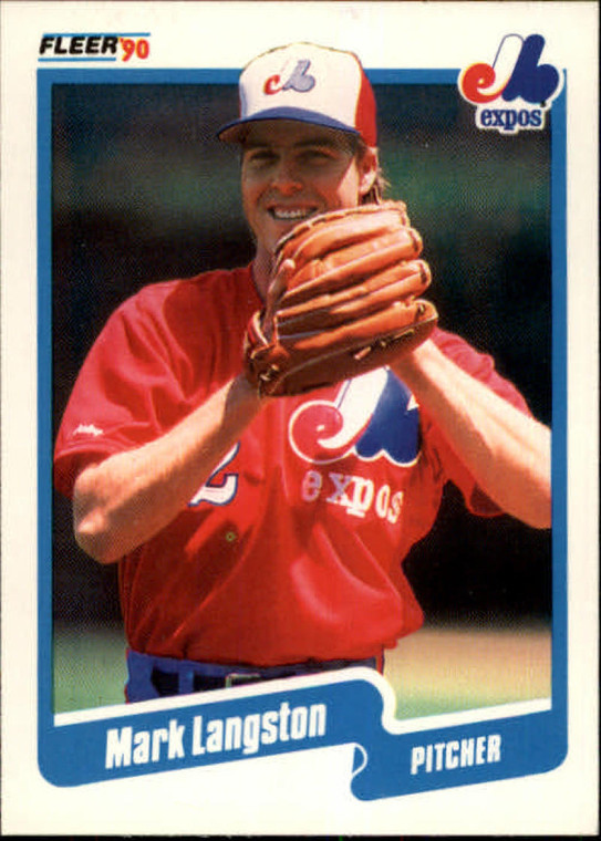 1990 Fleer #352 Mark Langston VG Montreal Expos 