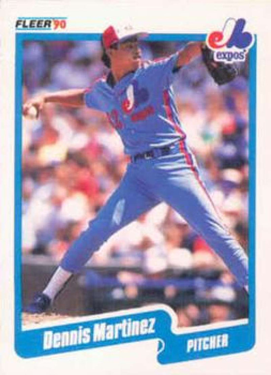 1990 Fleer #354 Dennis Martinez UER VG Montreal Expos 