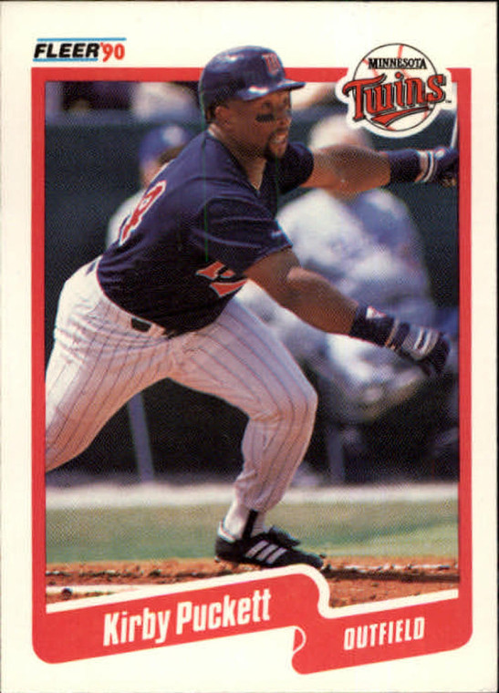 1990 Fleer #383 Kirby Puckett VG Minnesota Twins 