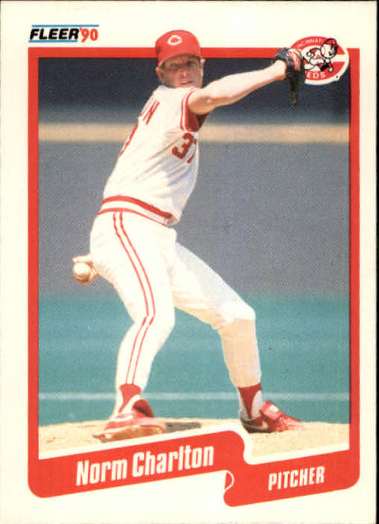 1990 Fleer #416 Norm Charlton VG Cincinnati Reds 