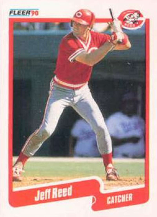 1990 Fleer #429 Jeff Reed VG Cincinnati Reds 