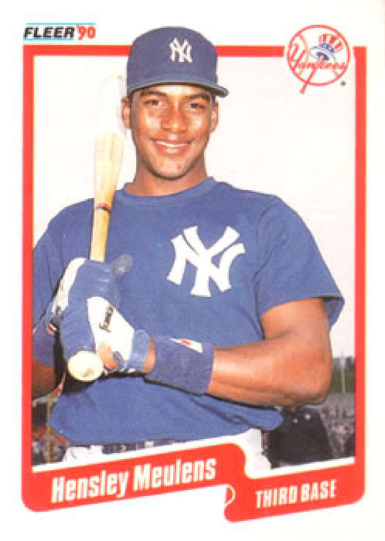 1990 Fleer #449 Hensley Meulens VG New York Yankees 