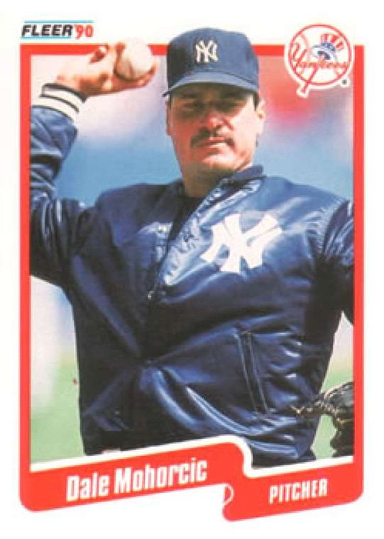 1990 Fleer #450 Dale Mohorcic VG New York Yankees 