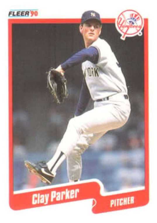 1990 Fleer #451 Clay Parker VG New York Yankees 