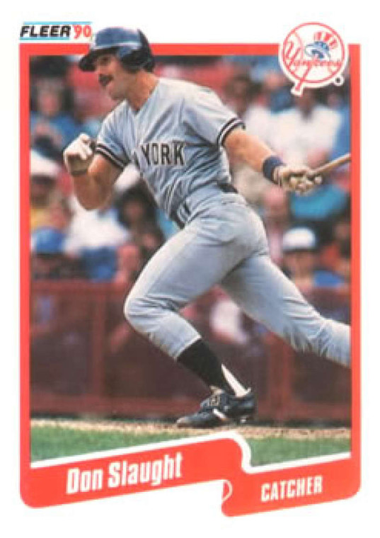 1990 Fleer #456 Don Slaught VG New York Yankees 