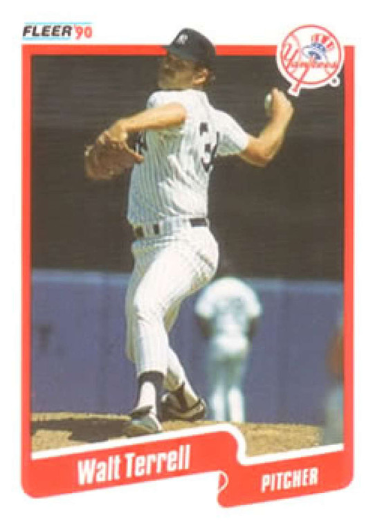 1990 Fleer #457 Walt Terrell VG New York Yankees 
