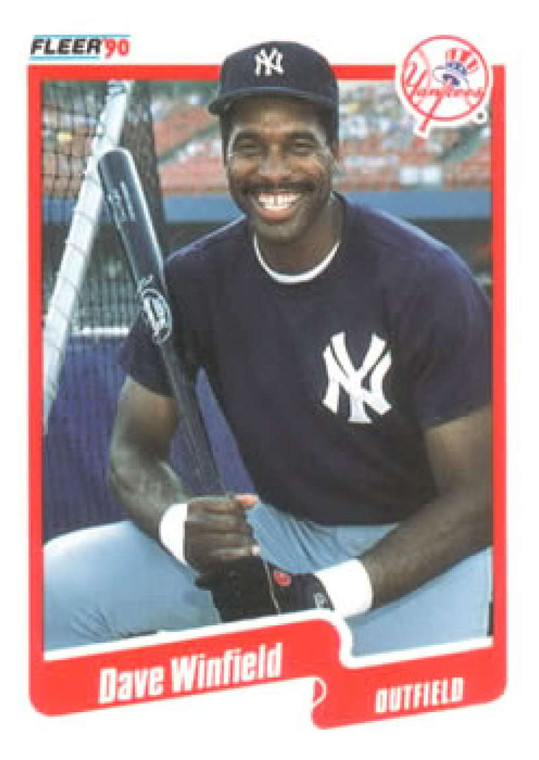 1990 Fleer #458 Dave Winfield VG New York Yankees 