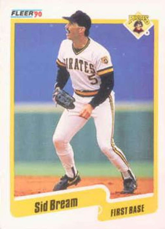 1990 Fleer #463 Sid Bream VG Pittsburgh Pirates 
