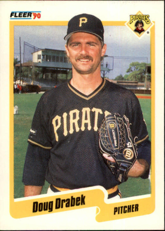 1990 Fleer #465 Doug Drabek VG Pittsburgh Pirates 