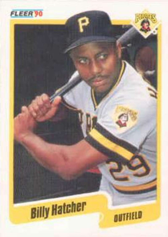 1990 Fleer #467 Billy Hatcher UER VG Pittsburgh Pirates 