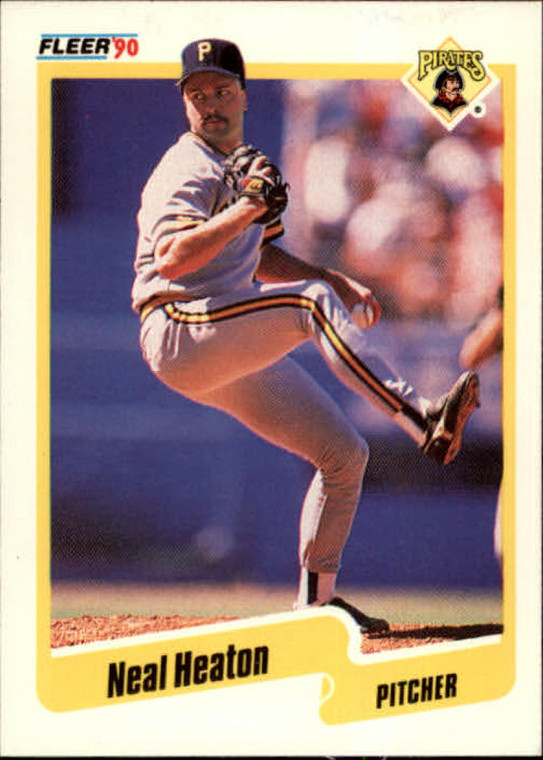 1990 Fleer #468 Neal Heaton VG Pittsburgh Pirates 