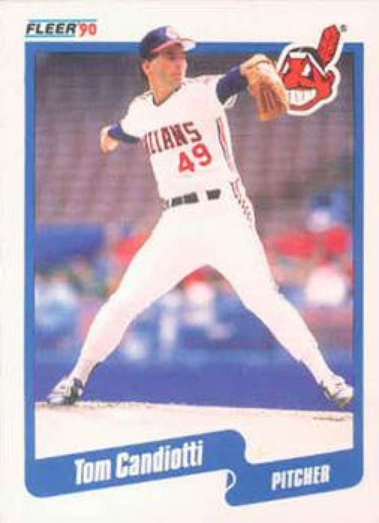 1990 Fleer #488 Tom Candiotti VG Cleveland Indians 
