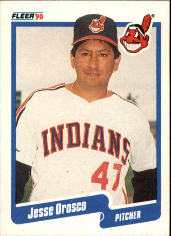 1990 Fleer #500 Jesse Orosco VG Cleveland Indians 
