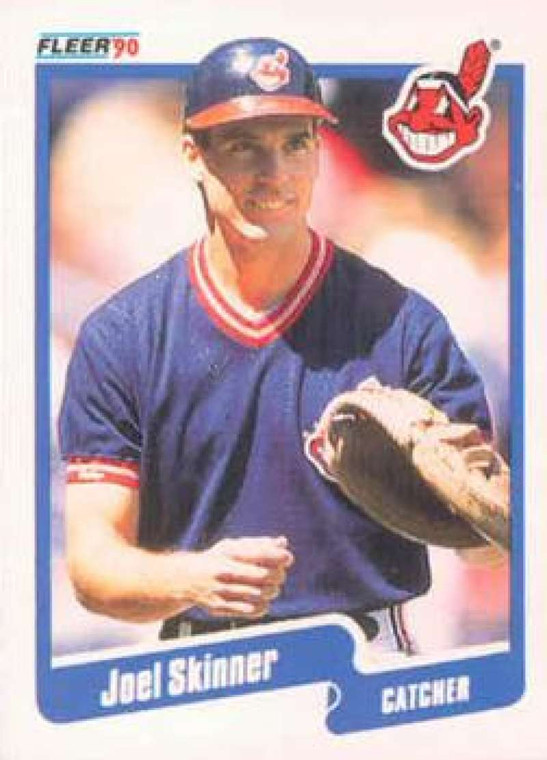 1990 Fleer #501 Joel Skinner VG Cleveland Indians 