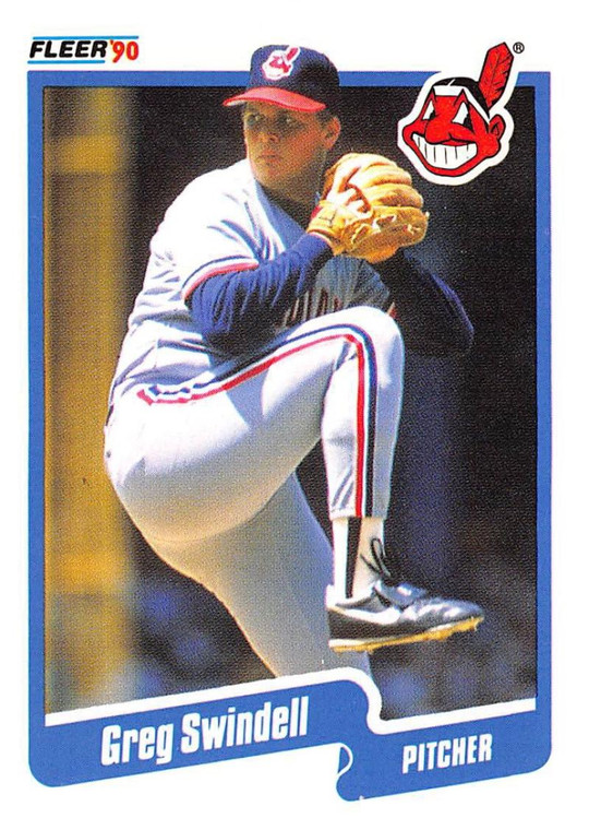 1990 Fleer #503 Greg Swindell VG Cleveland Indians 