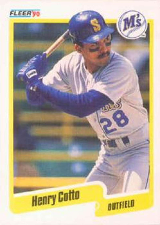 1990 Fleer #511 Henry Cotto VG Seattle Mariners 