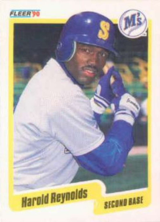 1990 Fleer #524 Harold Reynolds VG Seattle Mariners 