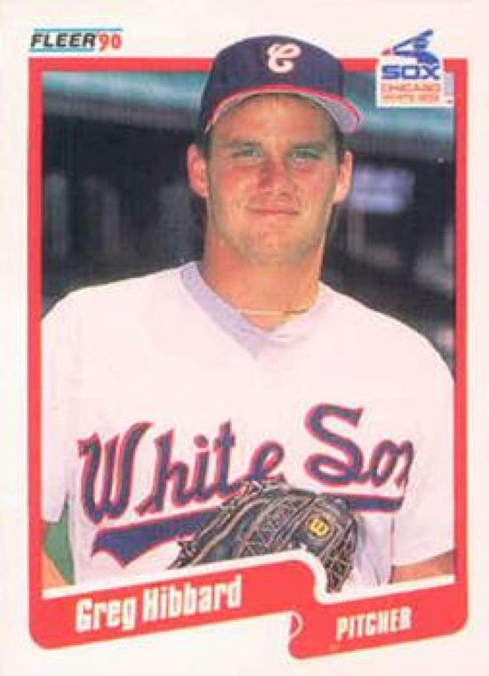 1990 Fleer #534 Greg Hibbard VG RC Rookie Chicago White Sox 