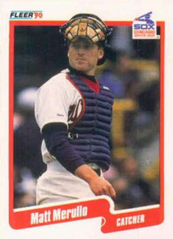 1990 Fleer #542 Matt Merullo VG Chicago White Sox 