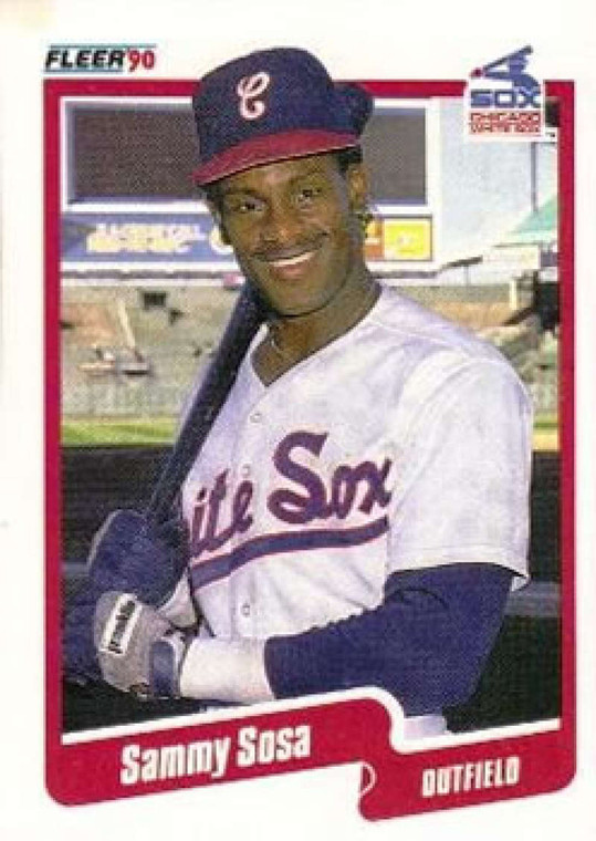 1990 Fleer #548 Sammy Sosa VG RC Rookie Chicago White Sox 