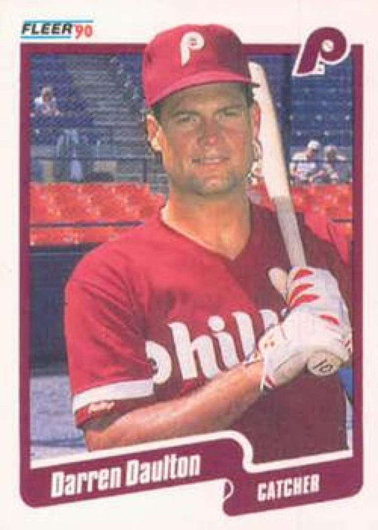 1990 Fleer #555 Darren Daulton VG Philadelphia Phillies 