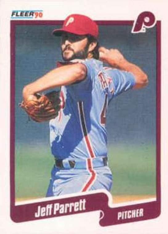 1990 Fleer #570 Jeff Parrett VG Philadelphia Phillies 