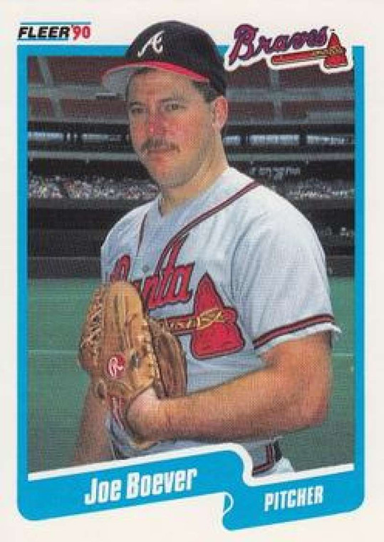 1990 Fleer #577 Joe Boever VG Atlanta Braves 
