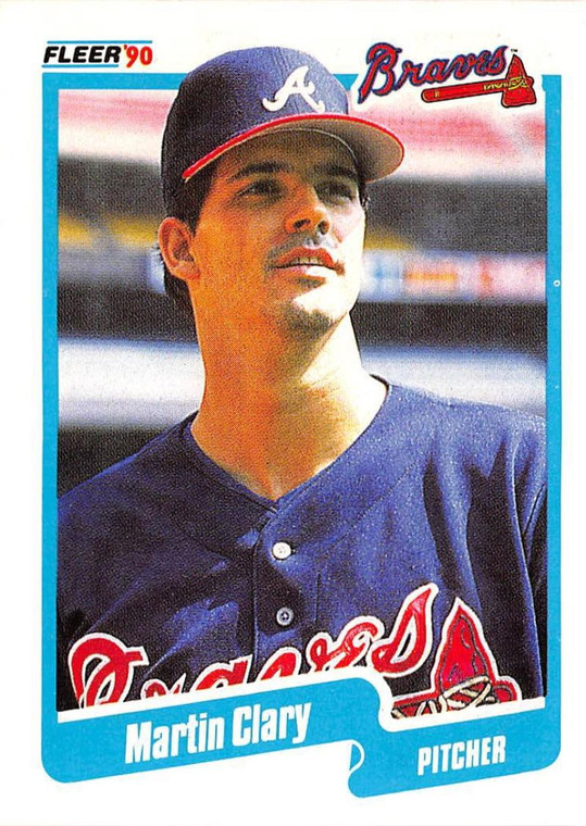 1990 Fleer #578 Marty Clary UER VG Atlanta Braves 