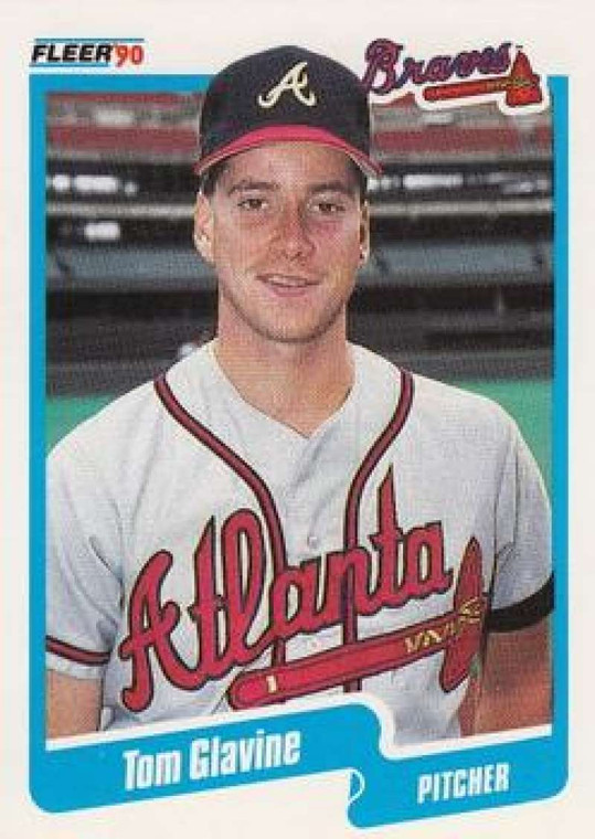 1990 Fleer #583 Tom Glavine VG Atlanta Braves 