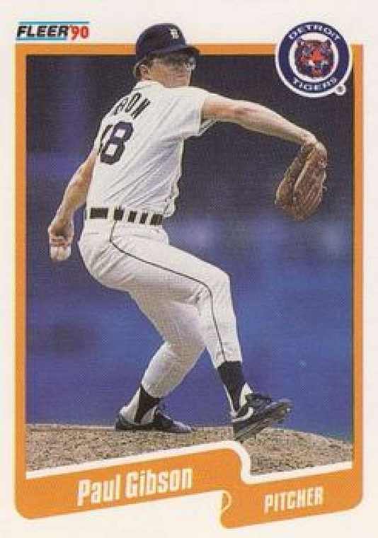 1990 Fleer #602 Paul Gibson VG Detroit Tigers 