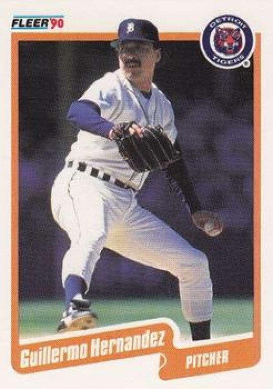 1990 Fleer #605 Guillermo Hernandez VG Detroit Tigers 