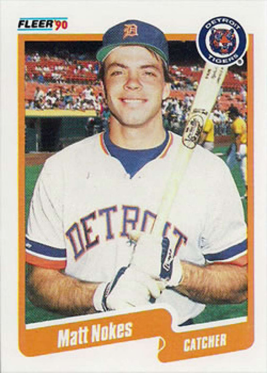 1990 Fleer #611 Matt Nokes VG Detroit Tigers 
