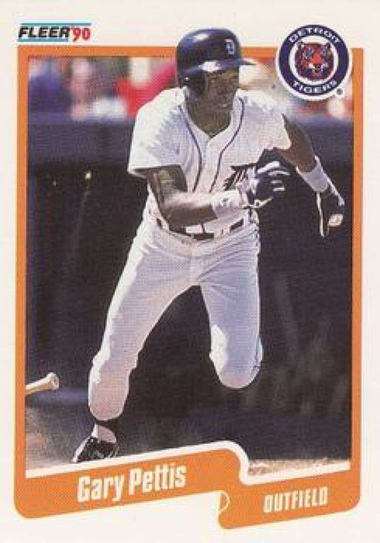 1990 Fleer #612 Gary Pettis VG Detroit Tigers 