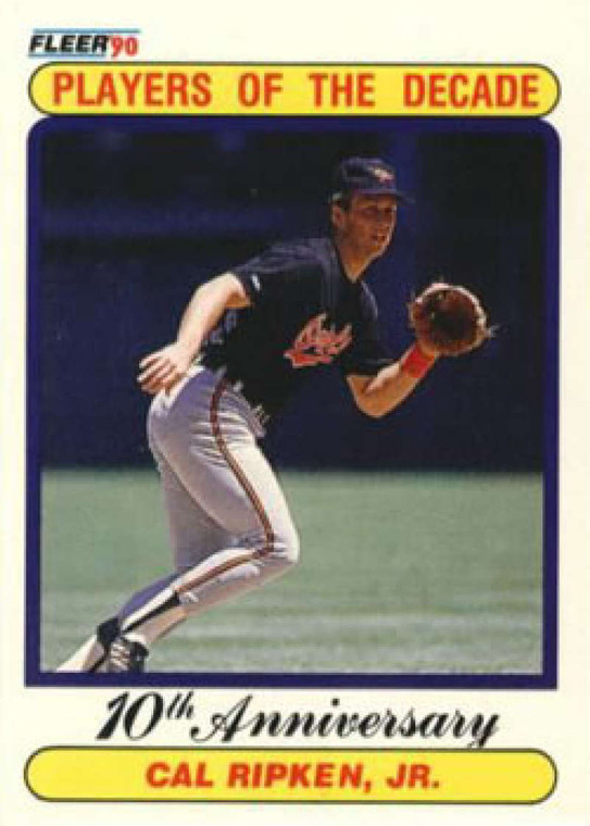 1990 Fleer #624b Cal Ripken Jr. 1983 COR VG Baltimore Orioles 