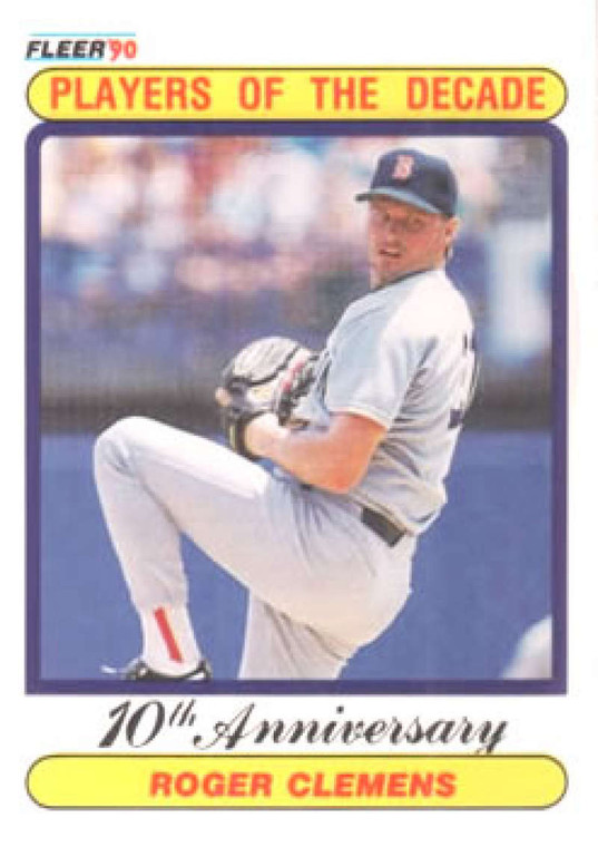 1990 Fleer #627 Roger Clemens 1986 VG Boston Red Sox 