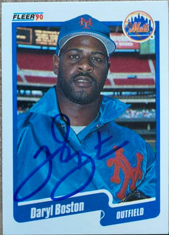 Daryl Boston Autographed 1990 Fleer Update #U-33