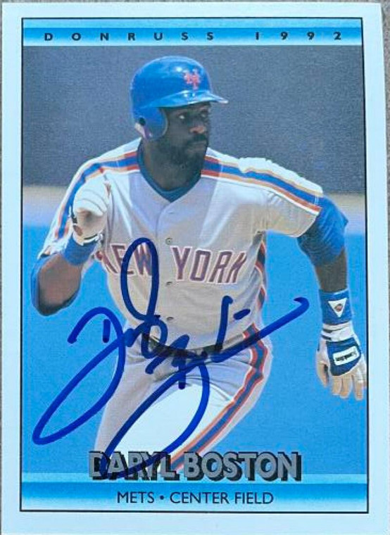 Daryl Boston Autographed 1992 Donruss #612